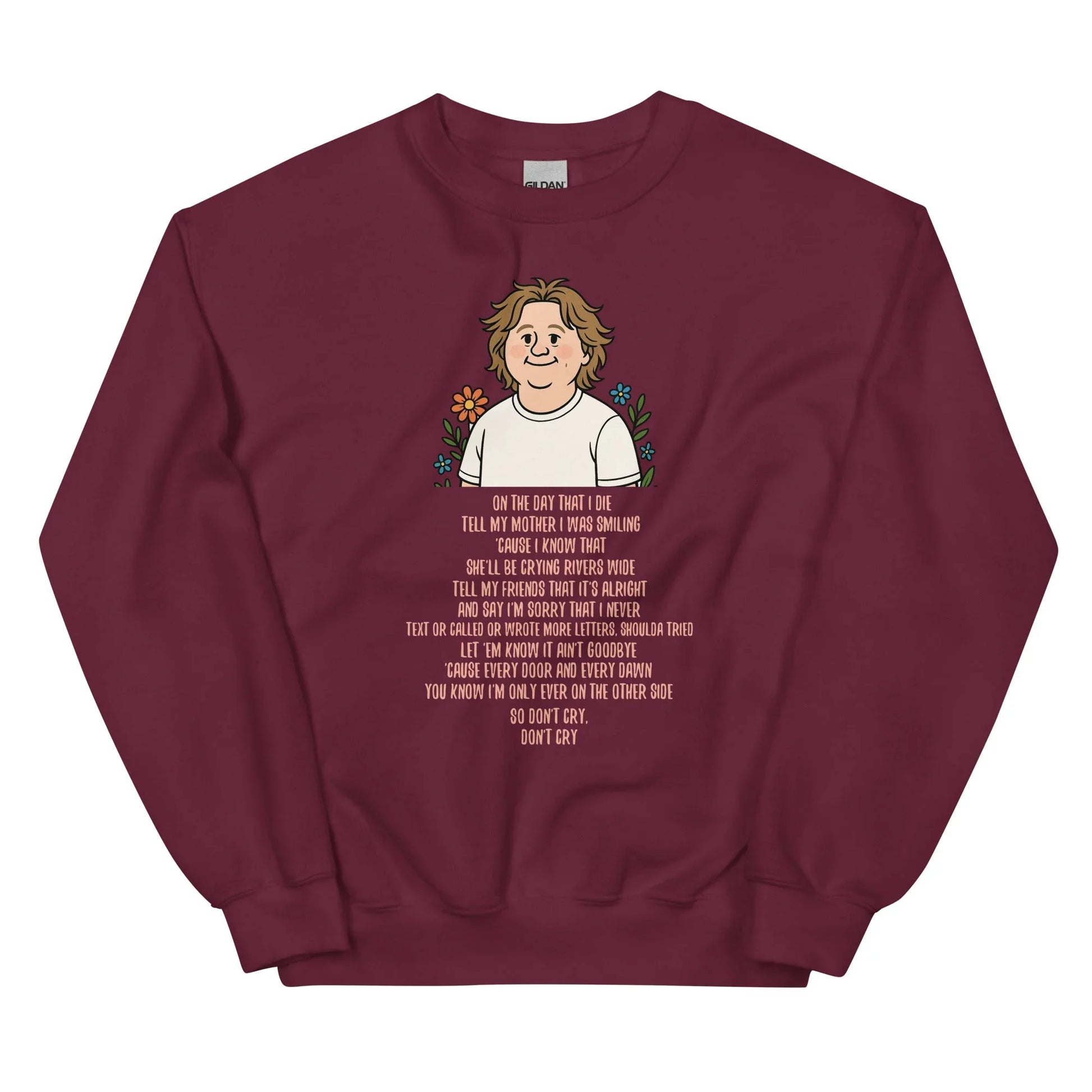 Lewis Capaldi Unisex Sweatshirt - On The Day I Die Lyrics - Soft, Classic Fit, Warm & Stylish - Alcyone213k