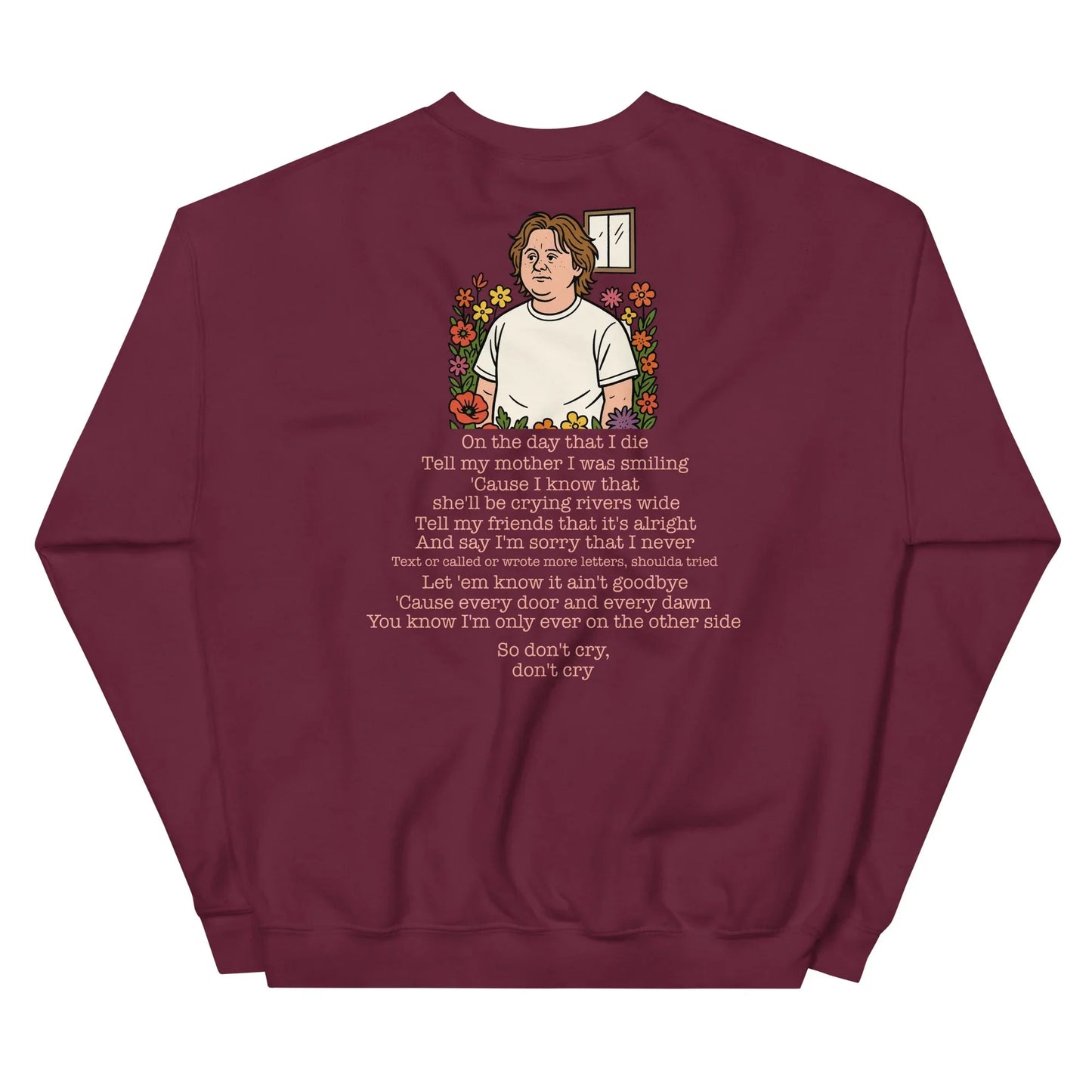 Lewis Capaldi Unisex Sweatshirt - On The Day I Die - Lyrics - Alcyone213k