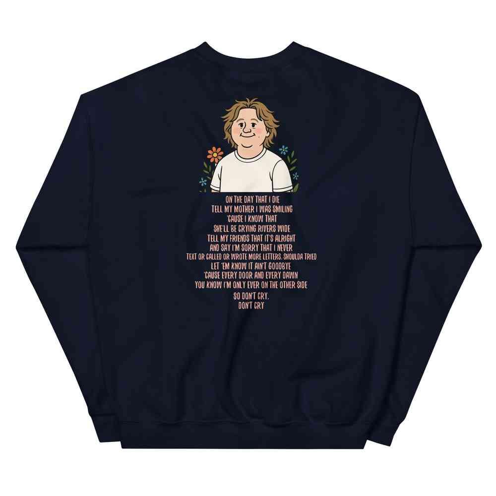 Lewis Capaldi Unisex Sweatshirt - On The Day I Die Lyrics - Soft, Classic Fit, Warm & Stylish - Alcyone213k