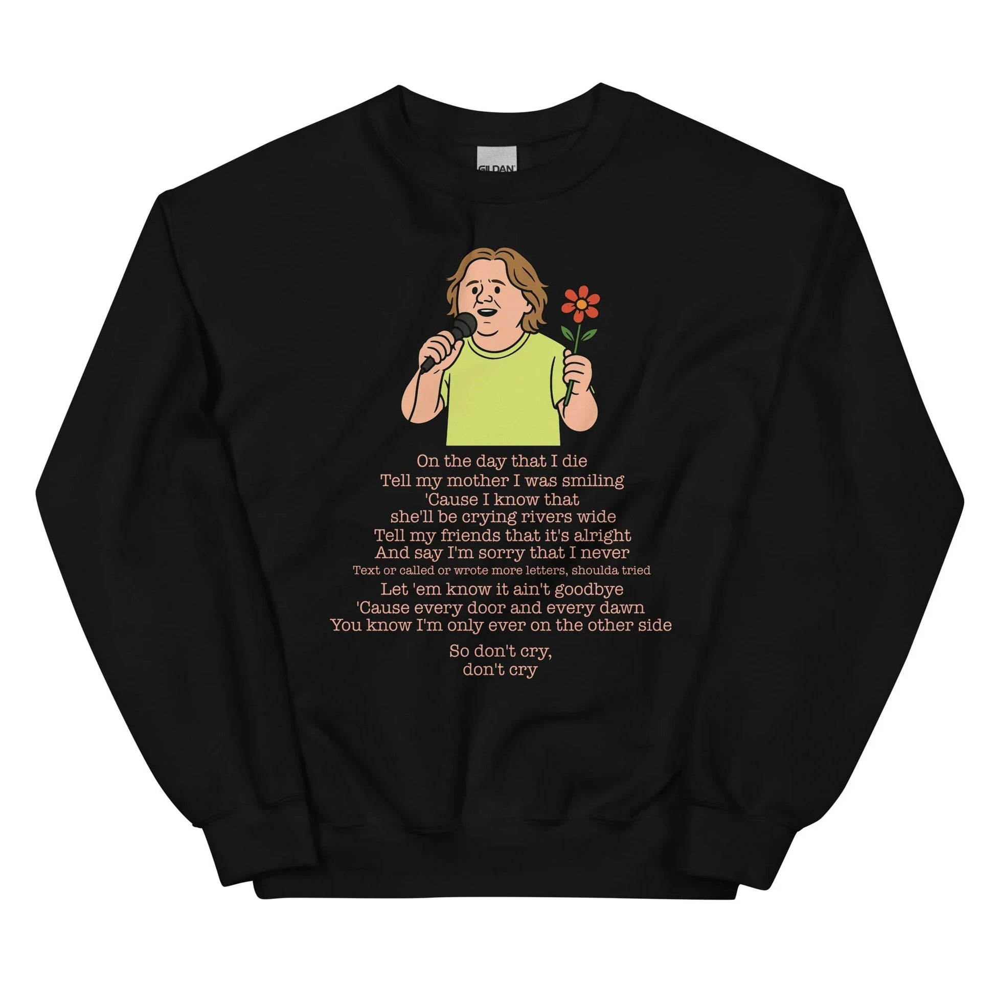 Lewis Capaldi Unisex Sweatshirt - On The Day I Die - Lyrics - Alcyone213k