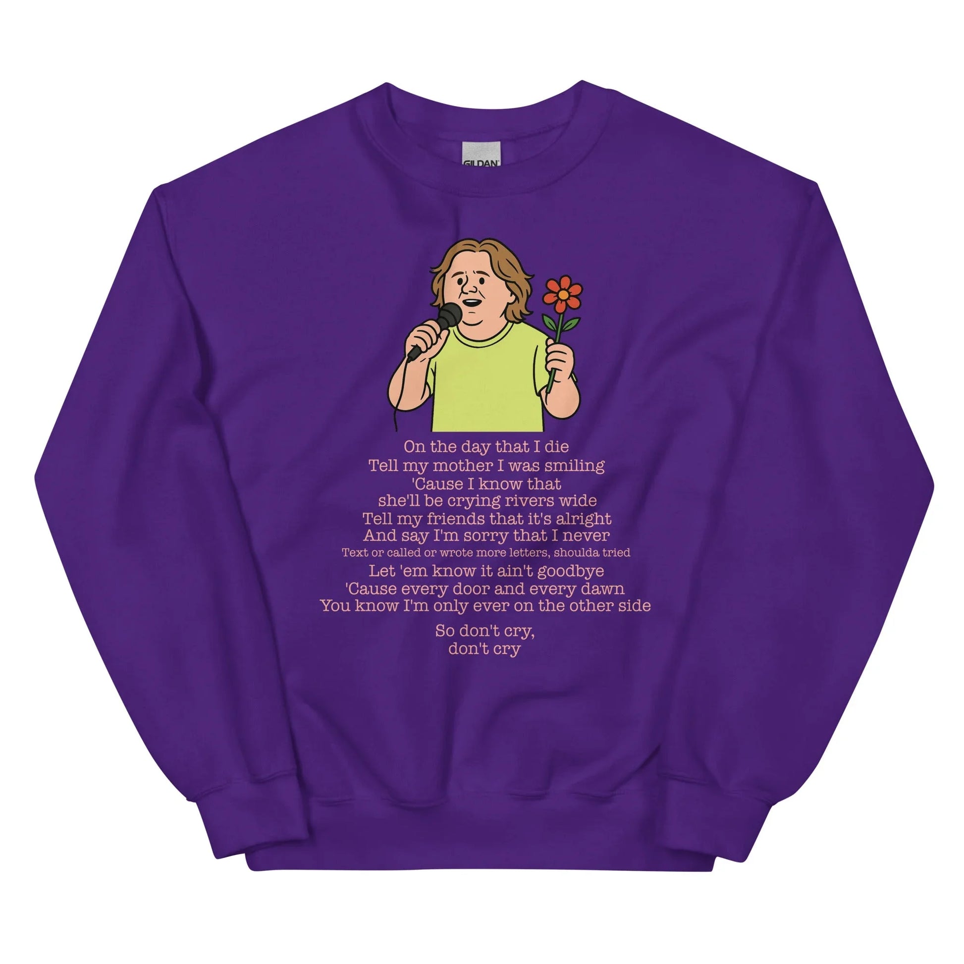 Lewis Capaldi Unisex Sweatshirt - On The Day I Die - Lyrics - Alcyone213k