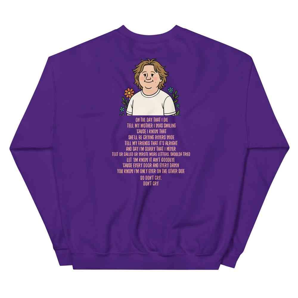 Lewis Capaldi Unisex Sweatshirt - On The Day I Die Lyrics - Soft, Classic Fit, Warm & Stylish - Alcyone213k