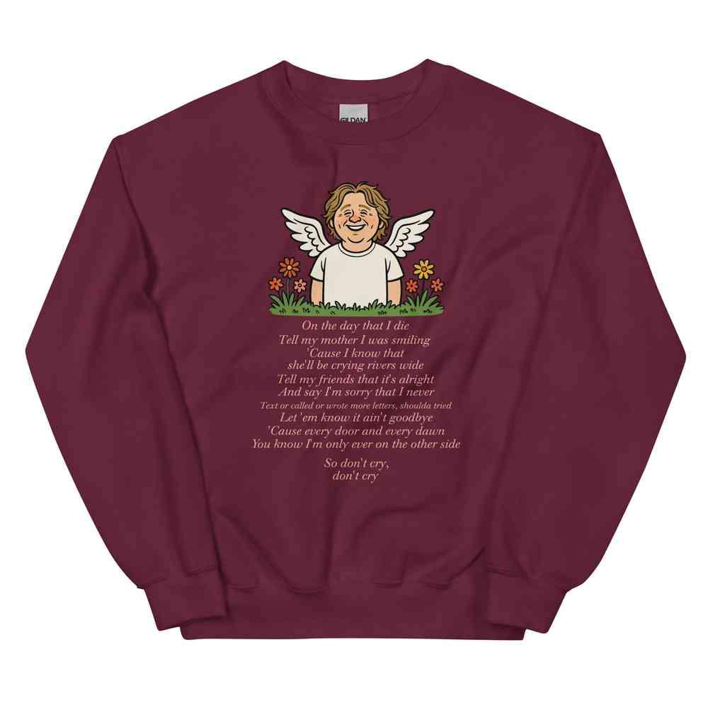Lewis Capaldi Unisex Sweatshirt - On The Day I Die - Lyrics - Alcyone213k