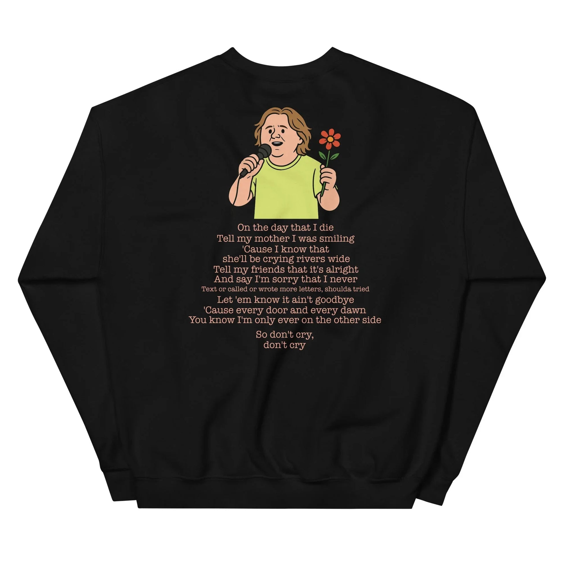 Lewis Capaldi Unisex Sweatshirt - On The Day I Die - Lyrics - Alcyone213k