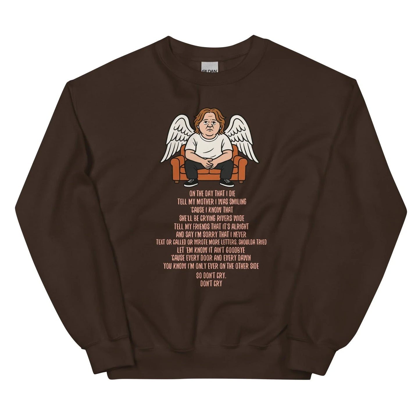 Lewis Capaldi Unisex Sweatshirt - On The Day I Die - Lyrics - Alcyone213k