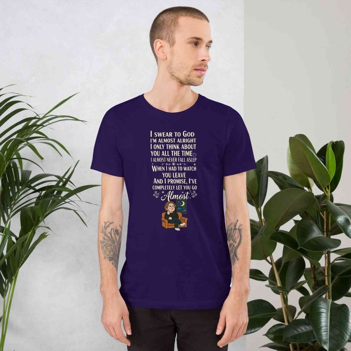 Lewis Capaldi Unisex Cotton T-Shirt | Almost Lyrics Music Tee Alcyone213k