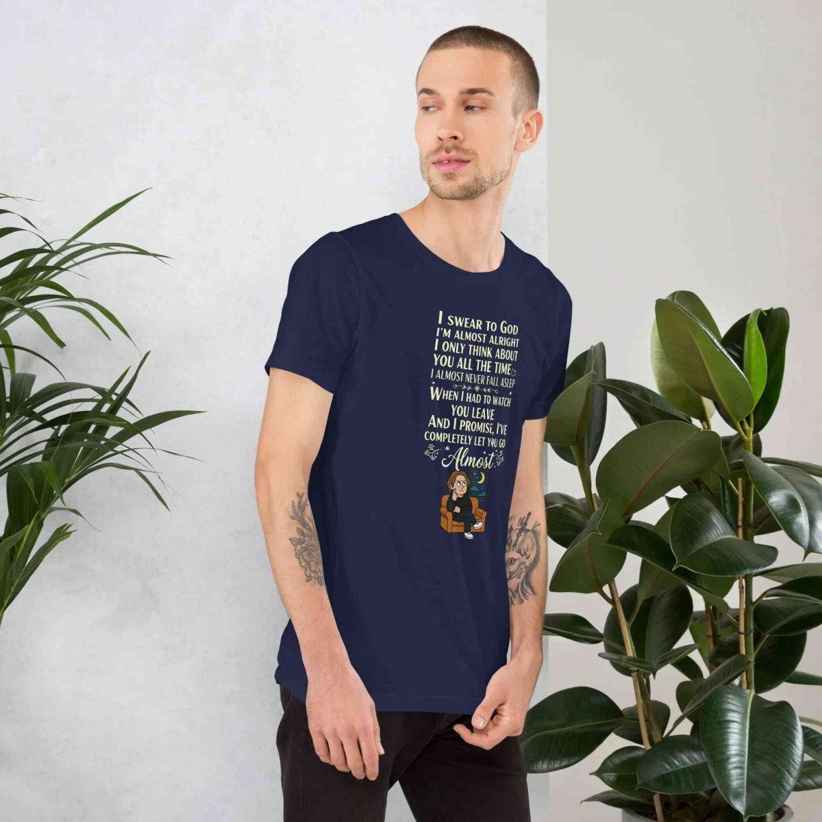 Lewis Capaldi Unisex Cotton T-Shirt | Almost Lyrics Music Tee Alcyone213k