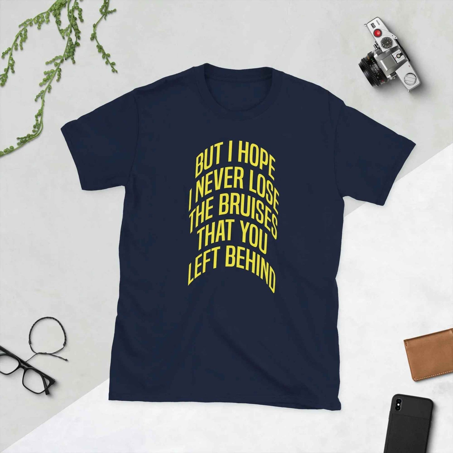 Lewis Capaldi 'Bruises' Lyric T-Shirt - Unisex Premium Cotton Fan Wear T-shirt Alcyone213k