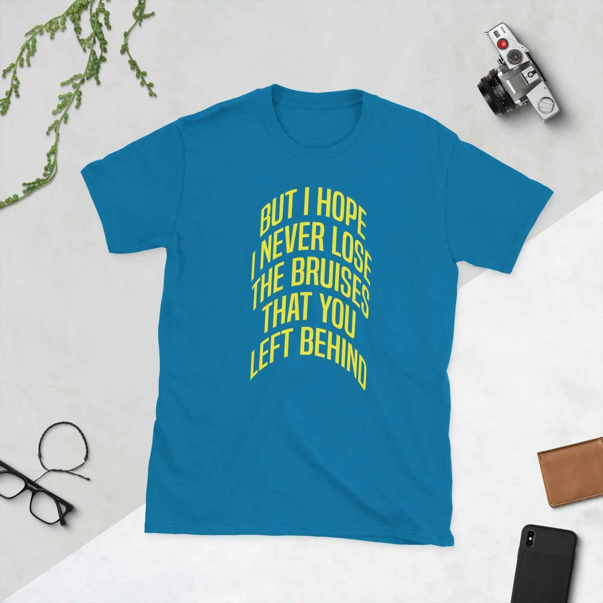 Lewis Capaldi 'Bruises' Lyric T-Shirt - Unisex Premium Cotton Fan Wear T-shirt Alcyone213k
