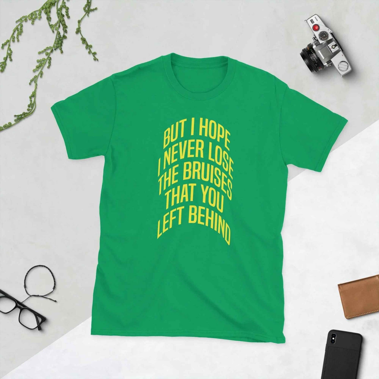 Lewis Capaldi 'Bruises' Lyric T-Shirt - Unisex Premium Cotton Fan Wear T-shirt Alcyone213k