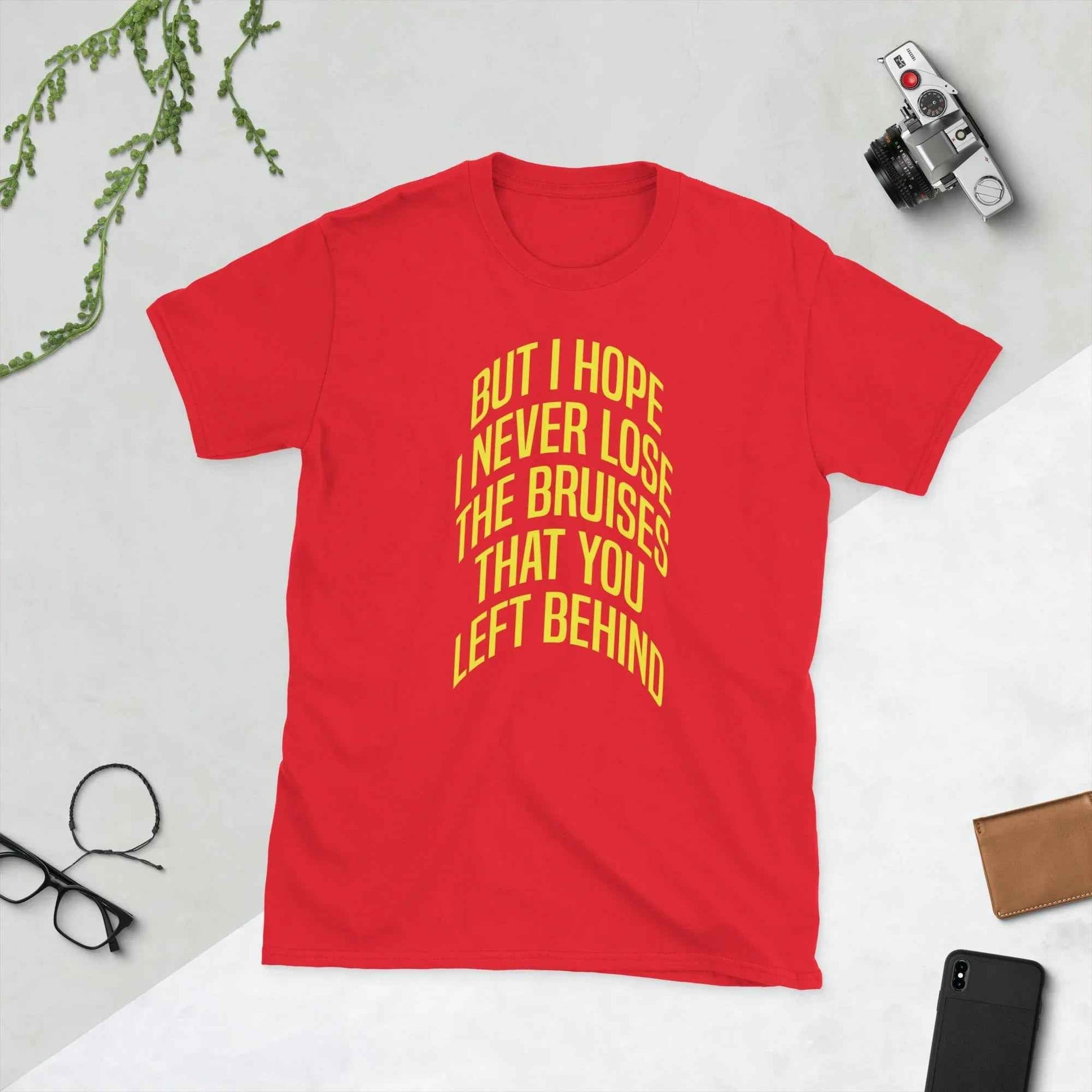 Lewis Capaldi 'Bruises' Lyric T-Shirt - Unisex Premium Cotton Fan Wear T-shirt Alcyone213k