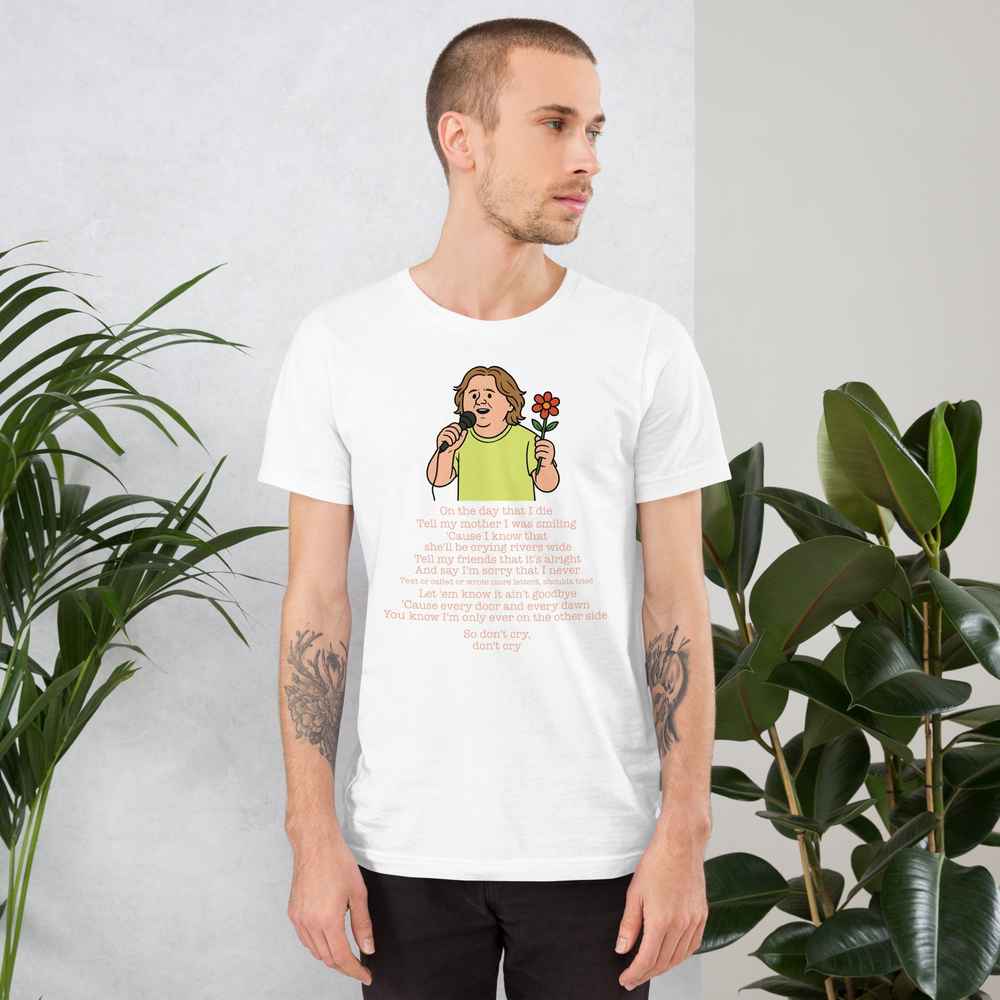 Lewis Capaldi Unisex T-Shirt | On The Day That I Die Lyrics Tee Alcyone213k