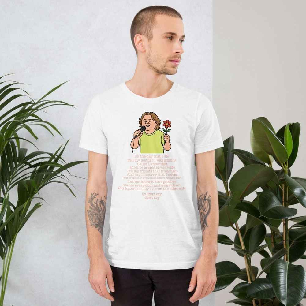 Lewis Capaldi Unisex T-Shirt | On The Day That I Die Lyrics Tee Alcyone213k