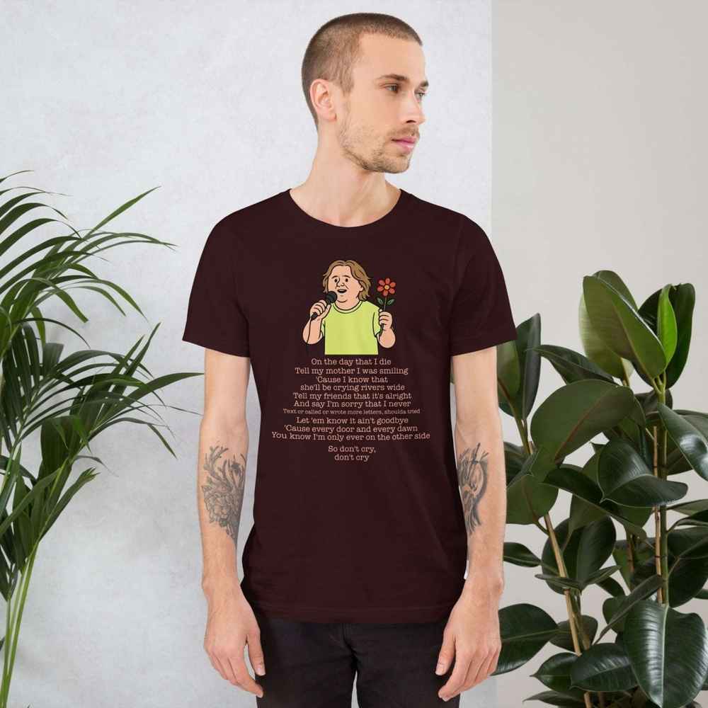 Lewis Capaldi Unisex T-Shirt | On The Day That I Die Lyrics Tee Alcyone213k