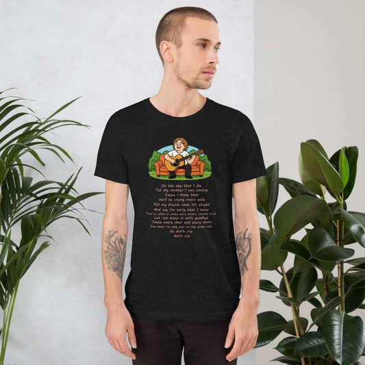 Lewis Capaldi "On The Day That I Die" Lyrics T-Shirt - Unisex Cotton Tee Alcyone213k