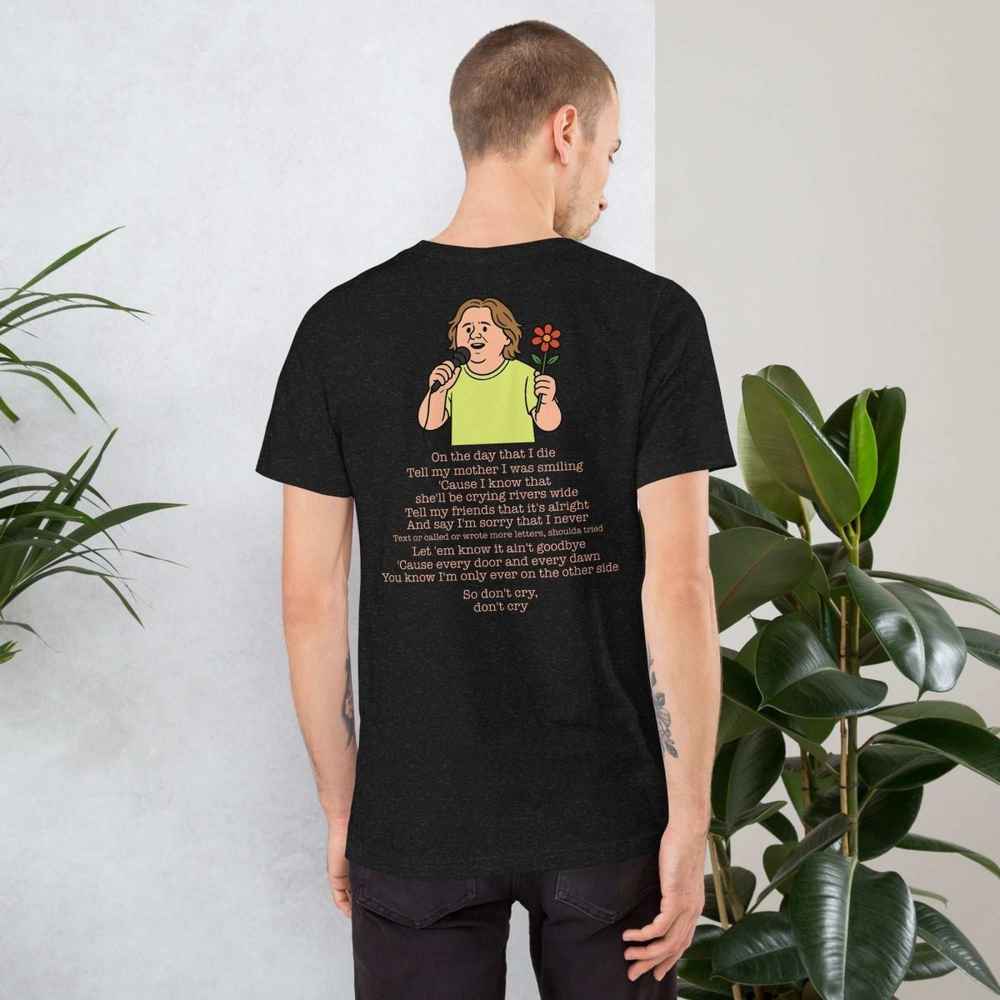 Lewis Capaldi Unisex T-Shirt | On The Day That I Die Lyrics Tee Alcyone213k