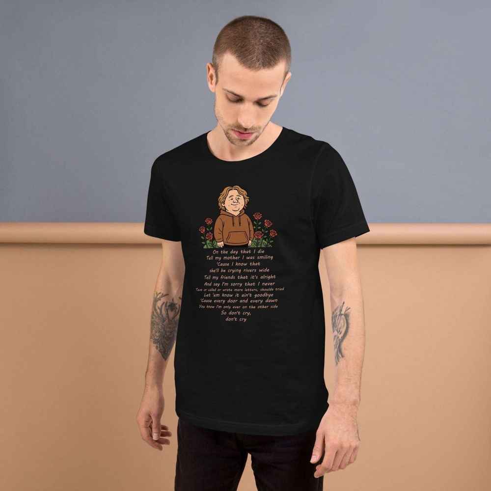 Lewis Capaldi Unisex T-Shirt | On The Day That I Die Lyrics Alcyone213k
