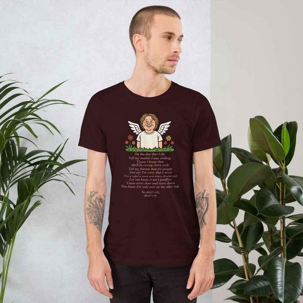 Lewis Capaldi "On The Day That I Die" Lyrics T-Shirt - Unisex Cotton Tee Alcyone213k