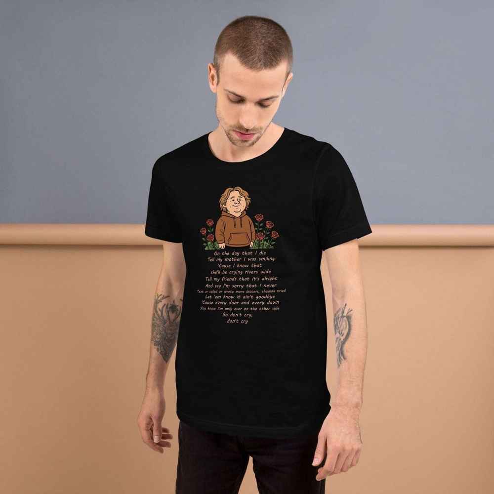 Lewis Capaldi Unisex T-Shirt | On The Day That I Die Lyrics Alcyone213k