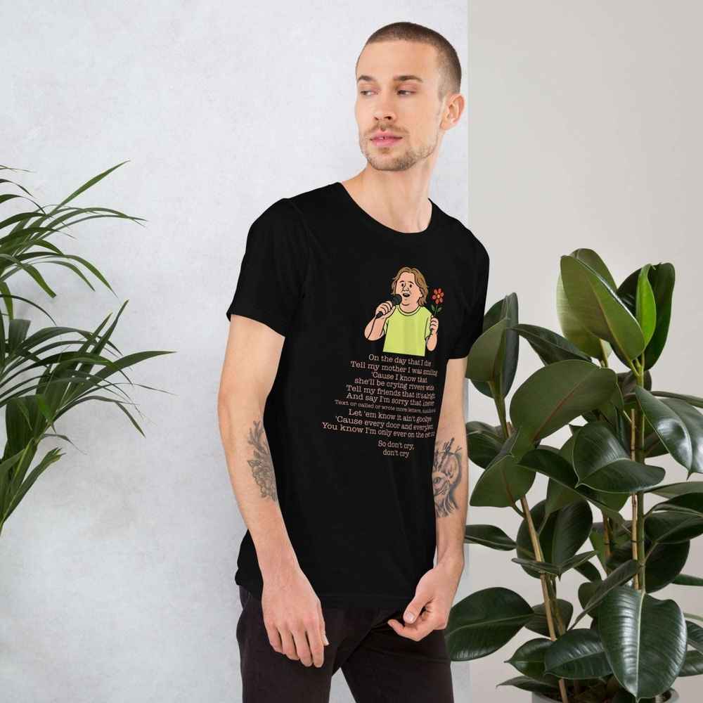 Lewis Capaldi Unisex T-Shirt | On The Day That I Die Lyrics Tee Alcyone213k