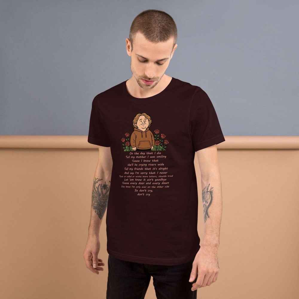 Lewis Capaldi Unisex T-Shirt | On The Day That I Die Lyrics Alcyone213k