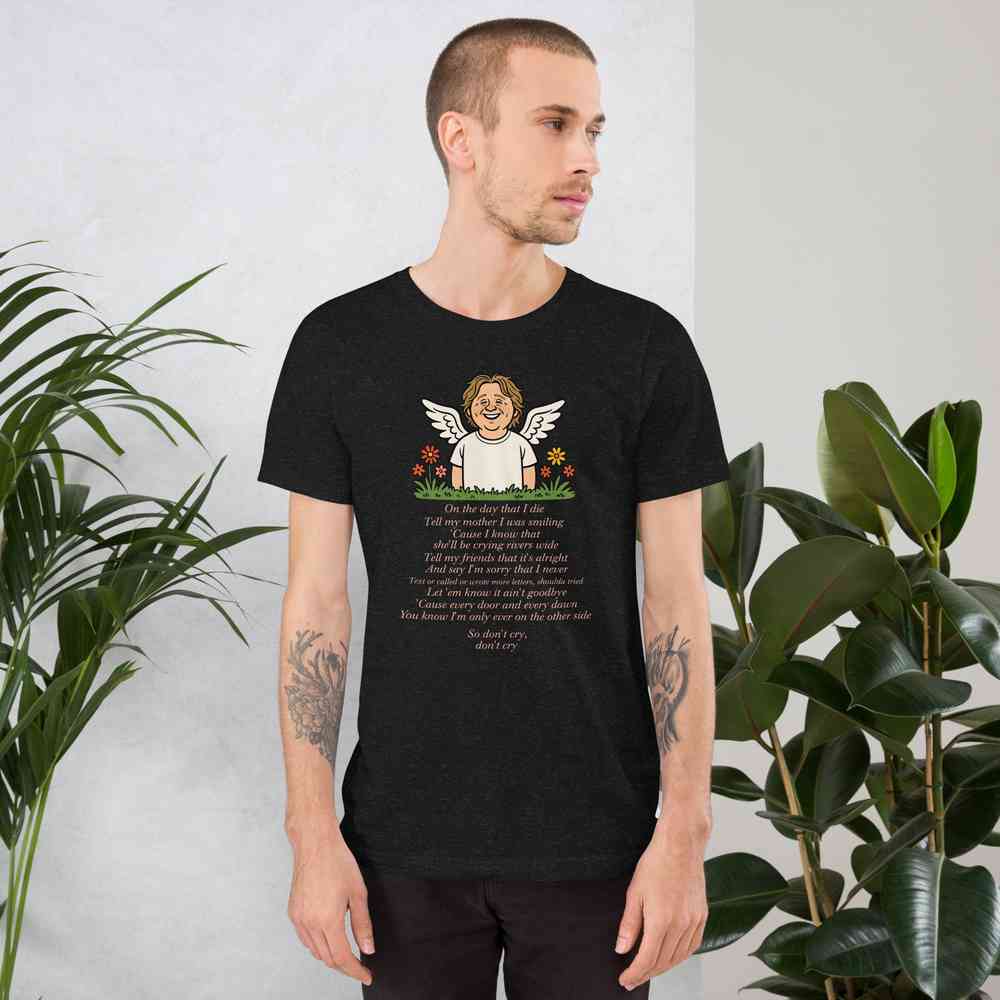 Lewis Capaldi "On The Day That I Die" Lyrics T-Shirt - Unisex Cotton Tee Alcyone213k