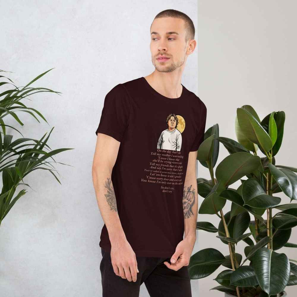 Lewis Capaldi "On The Day That I Die" Lyrics T-Shirt - Unisex Music Apparel Alcyone213k