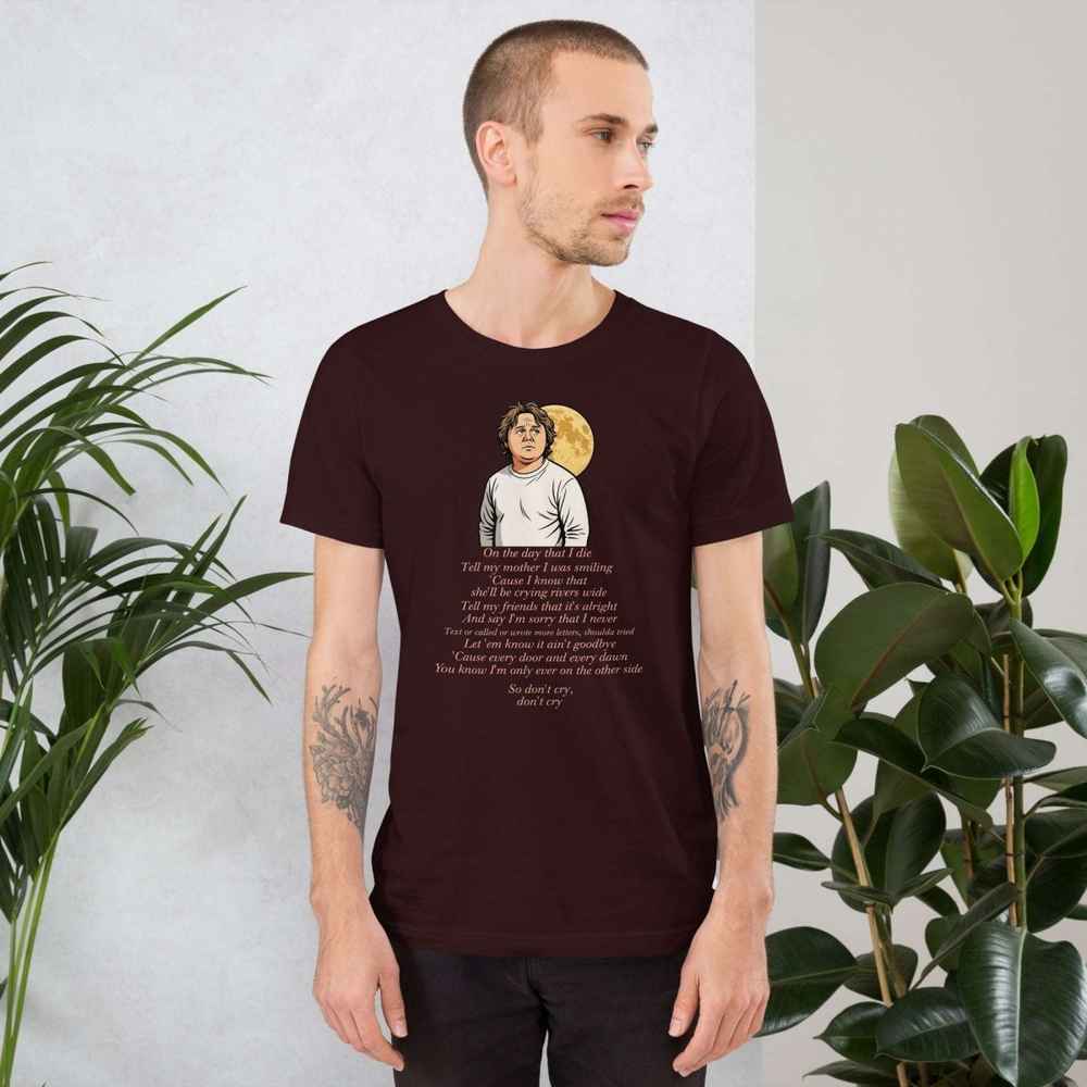 Lewis Capaldi "On The Day That I Die" Lyrics T-Shirt - Unisex Music Apparel Alcyone213k