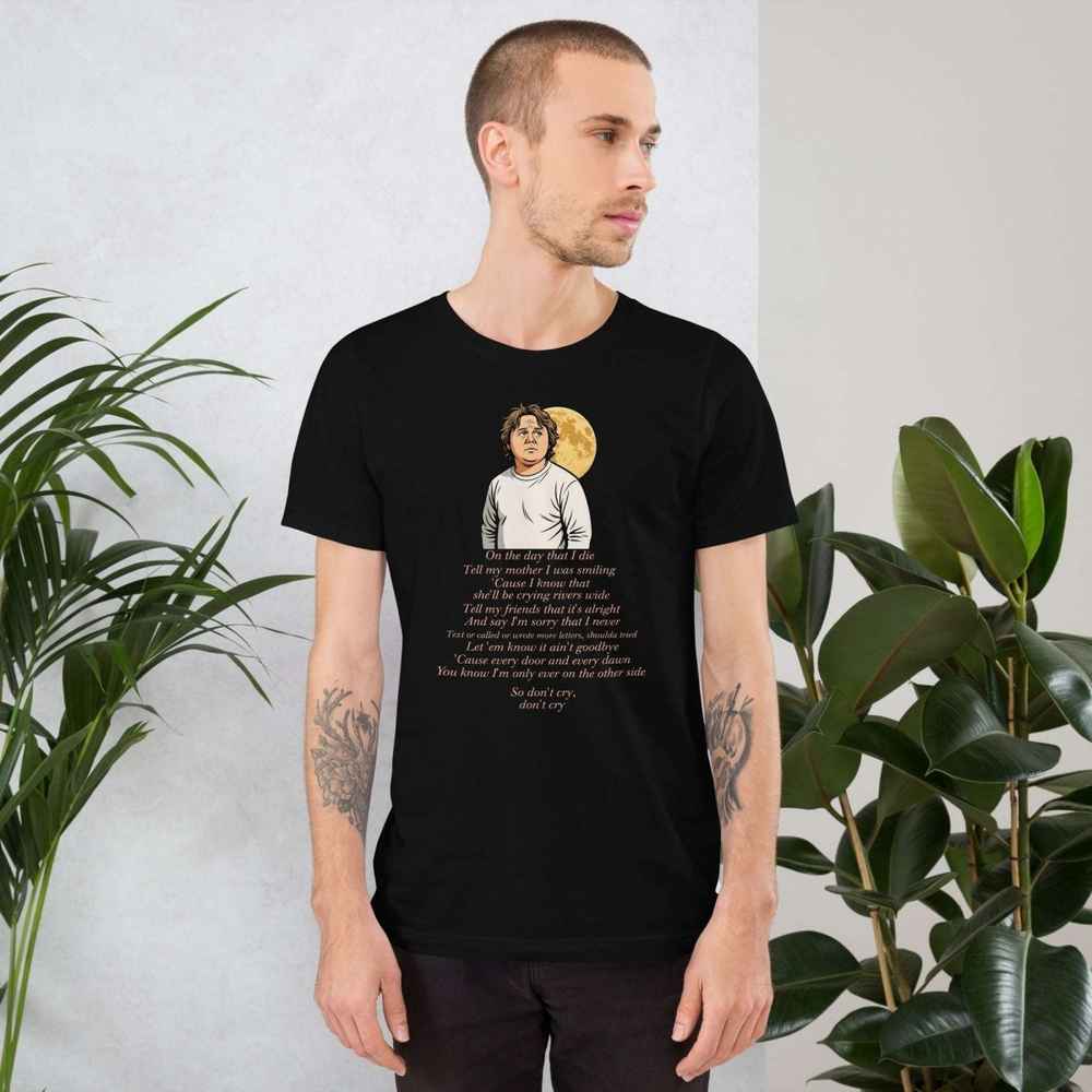 Lewis Capaldi "On The Day That I Die" Lyrics T-Shirt - Unisex Music Apparel Alcyone213k