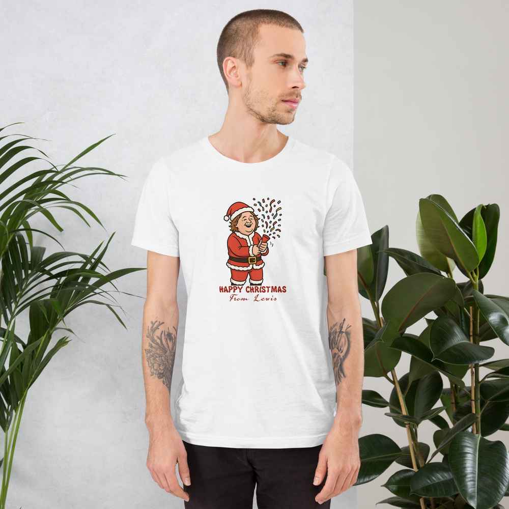 Lewis Capaldi Unisex Cotton T-Shirt | Graphic Christmas Tee Alcyone213k