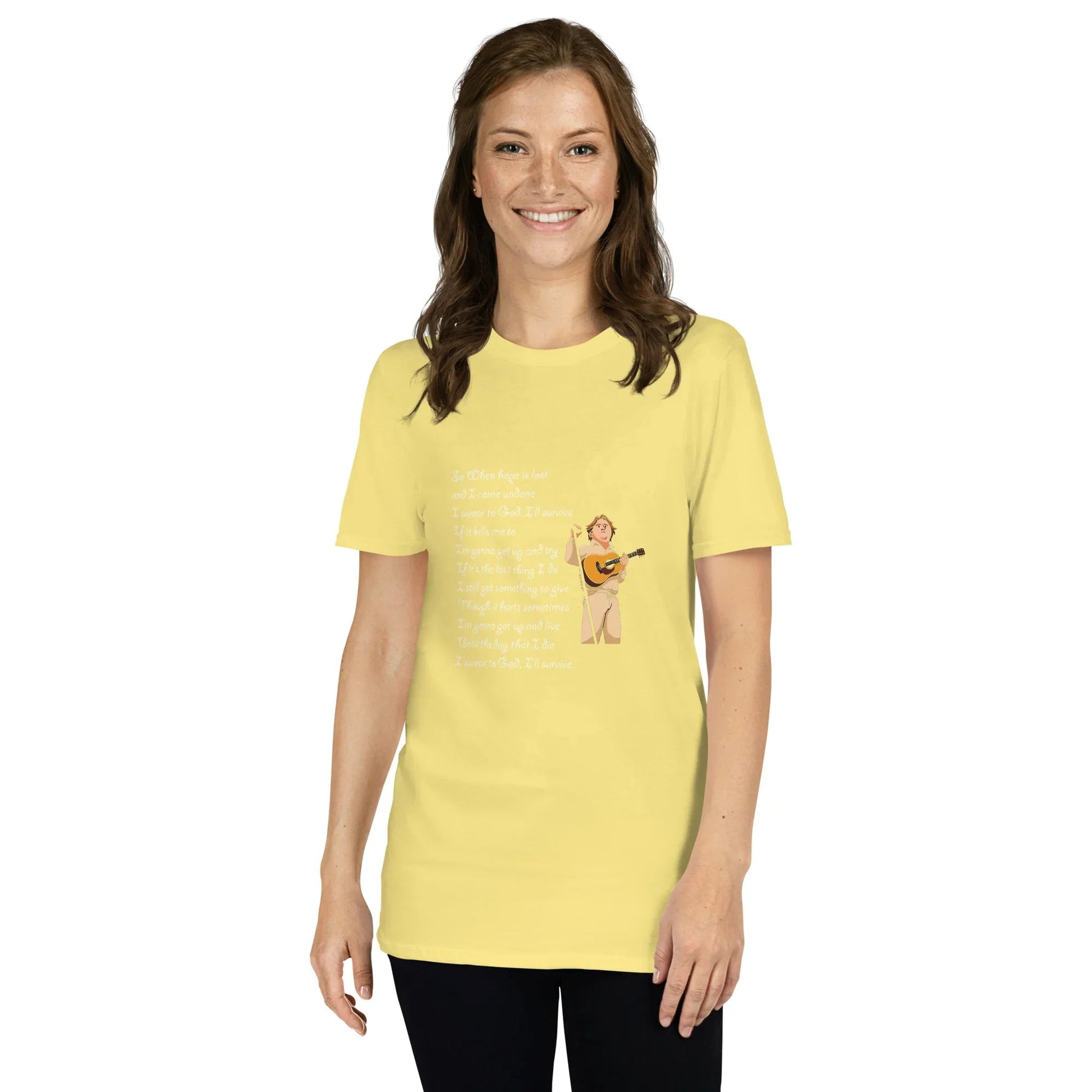 Lewis Capaldi Unisex T-Shirt | Survive Lyrics Music Fan Apparel T-shirt Alcyone213k