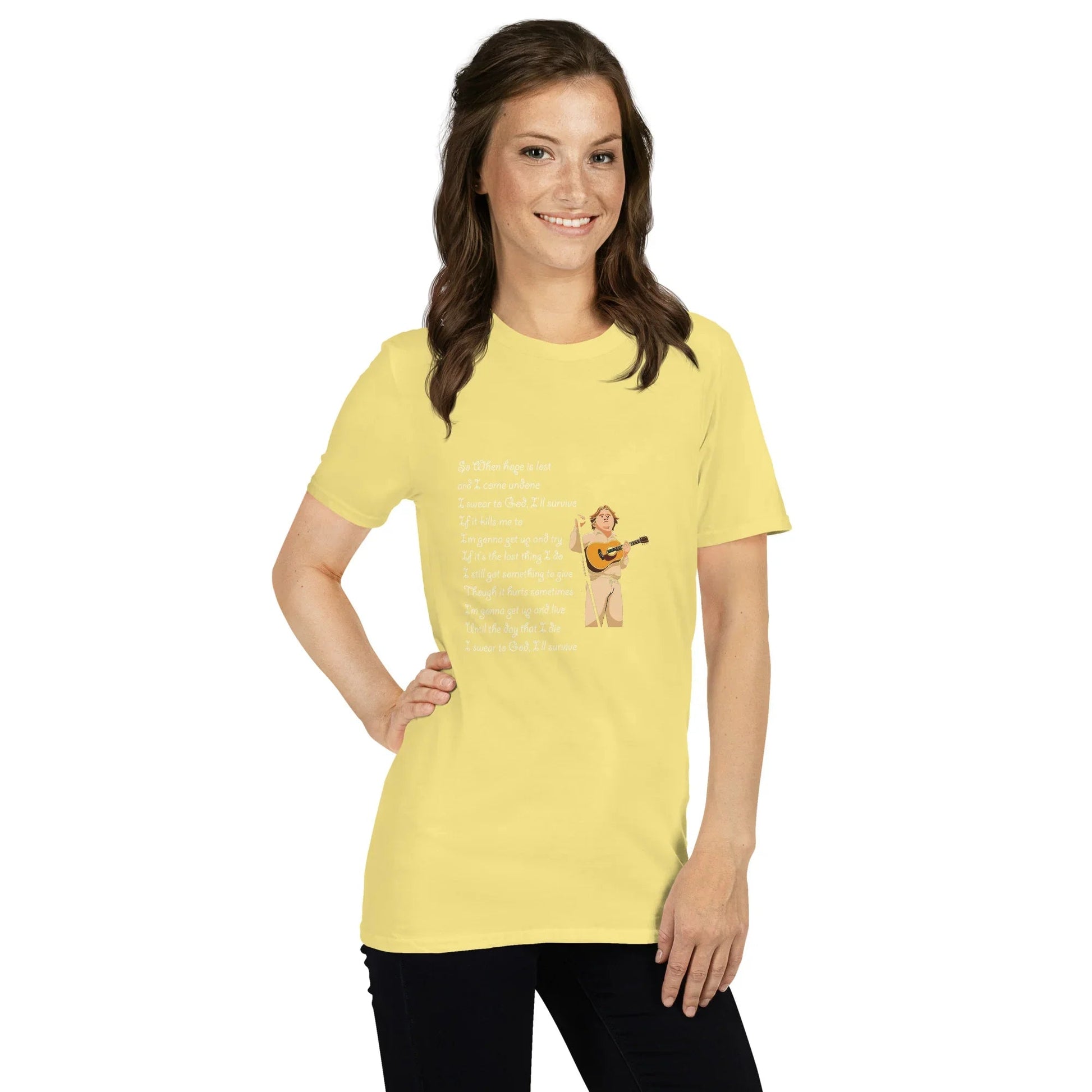 Lewis Capaldi Unisex T-Shirt | Survive Lyrics Music Fan Apparel T-shirt Alcyone213k