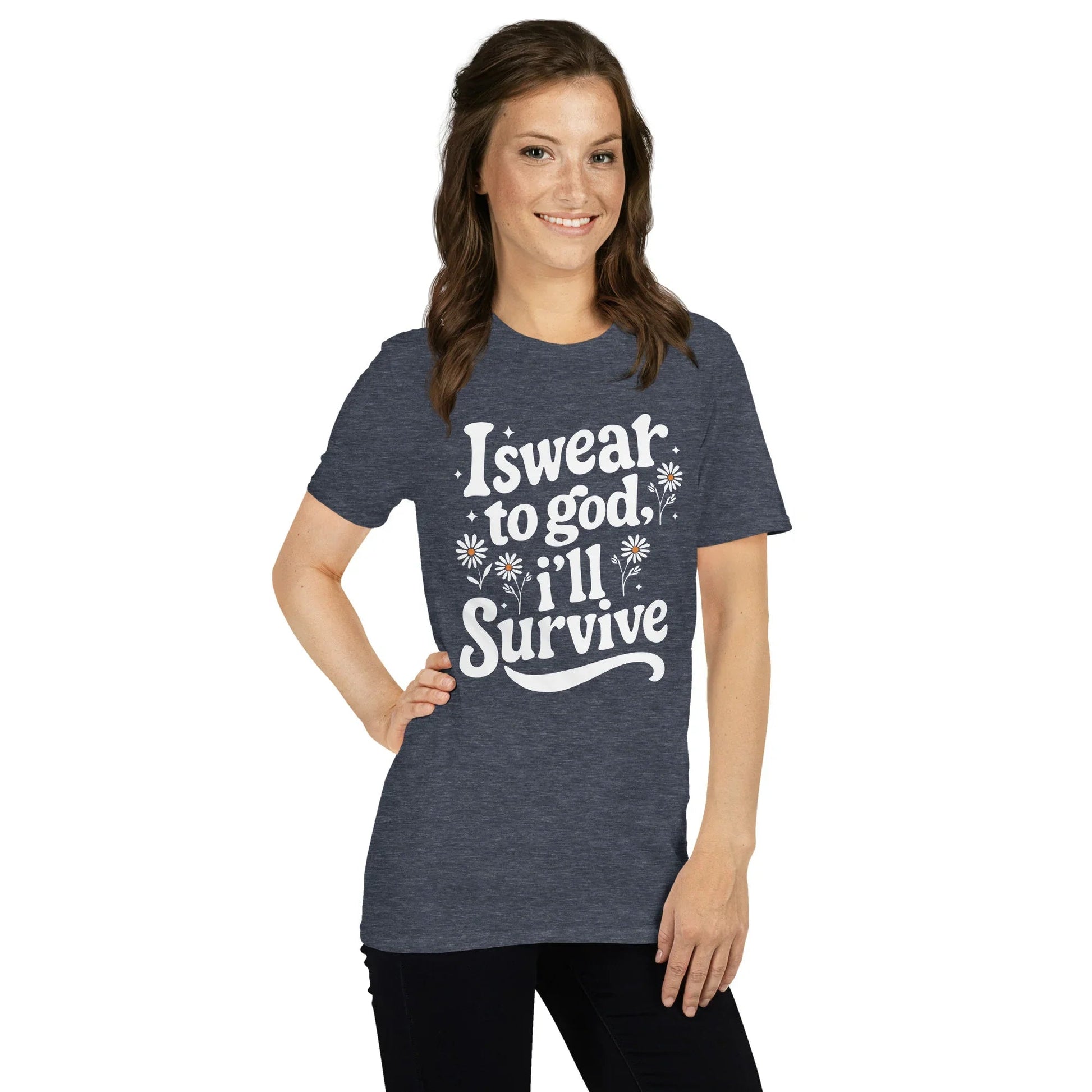 Lewis Capaldi Unisex T-Shirt - "Survive" Lyrics Cotton Tee T-shirt Alcyone213k