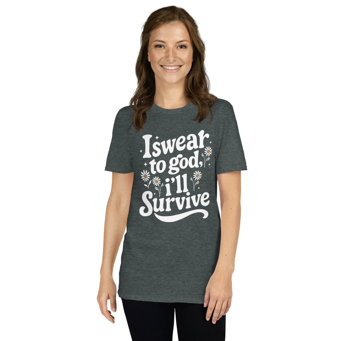 Lewis Capaldi Unisex T-Shirt - "Survive" Lyrics Cotton Tee T-shirt Alcyone213k