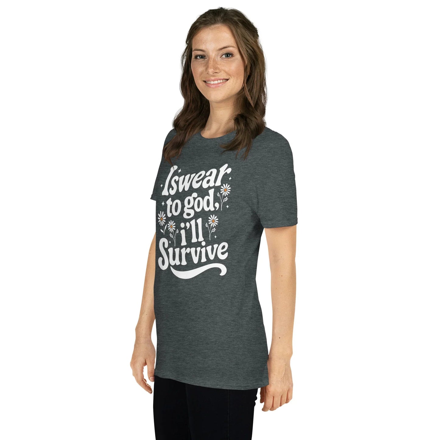 Lewis Capaldi Unisex T-Shirt - "Survive" Lyrics Cotton Tee T-shirt Alcyone213k