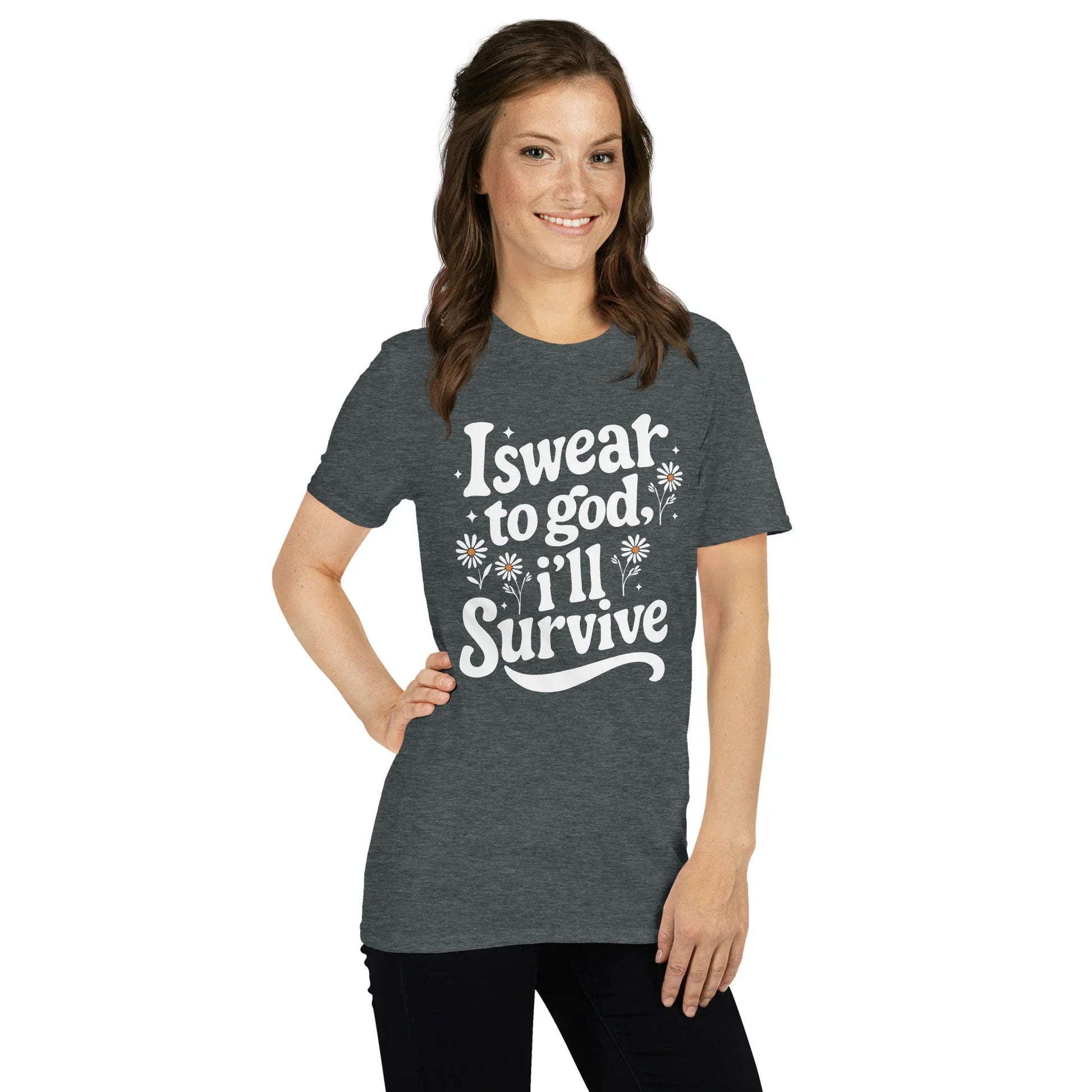 Lewis Capaldi Unisex T-Shirt - "Survive" Lyrics Cotton Tee T-shirt Alcyone213k