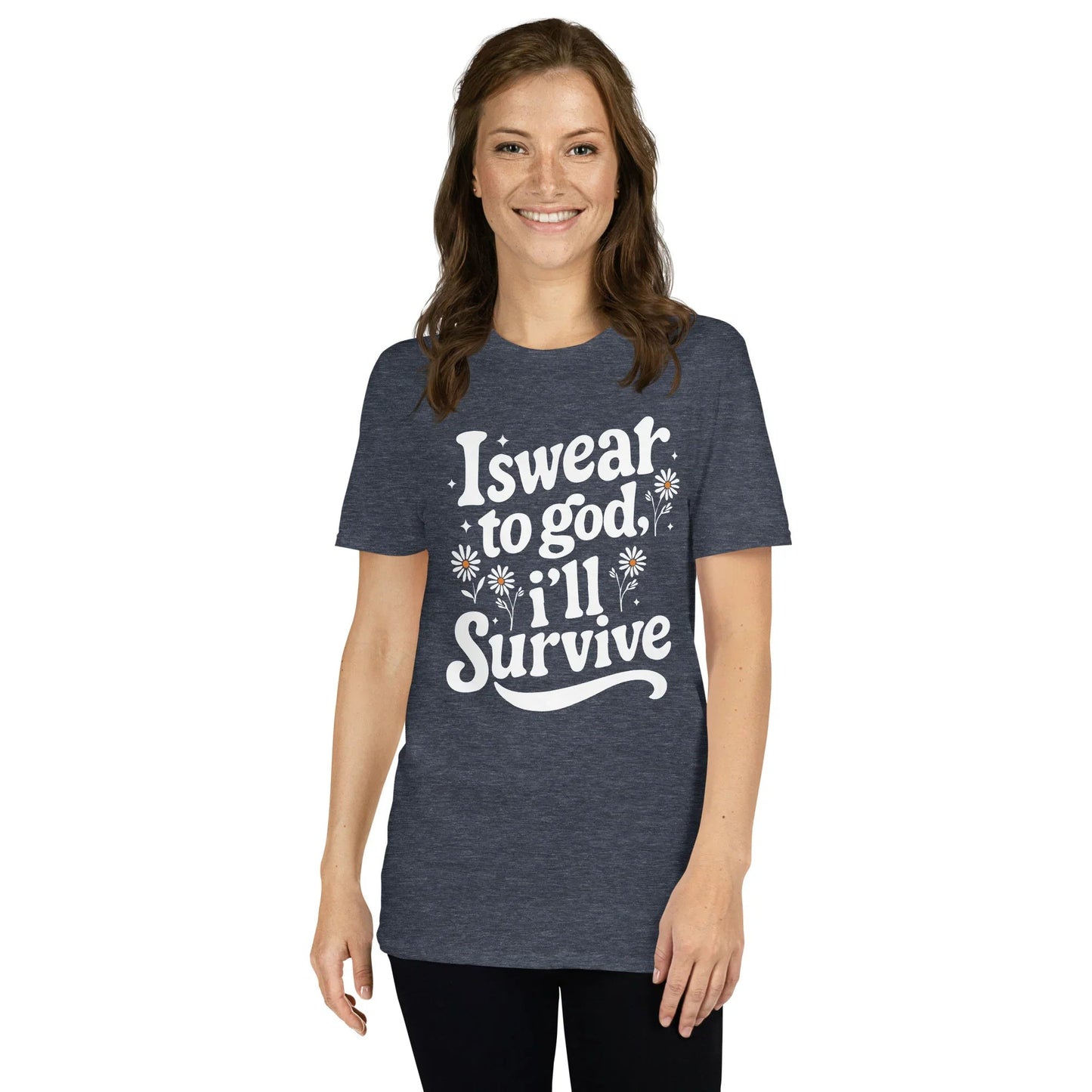 Lewis Capaldi Unisex T-Shirt - "Survive" Lyrics Cotton Tee T-shirt Alcyone213k