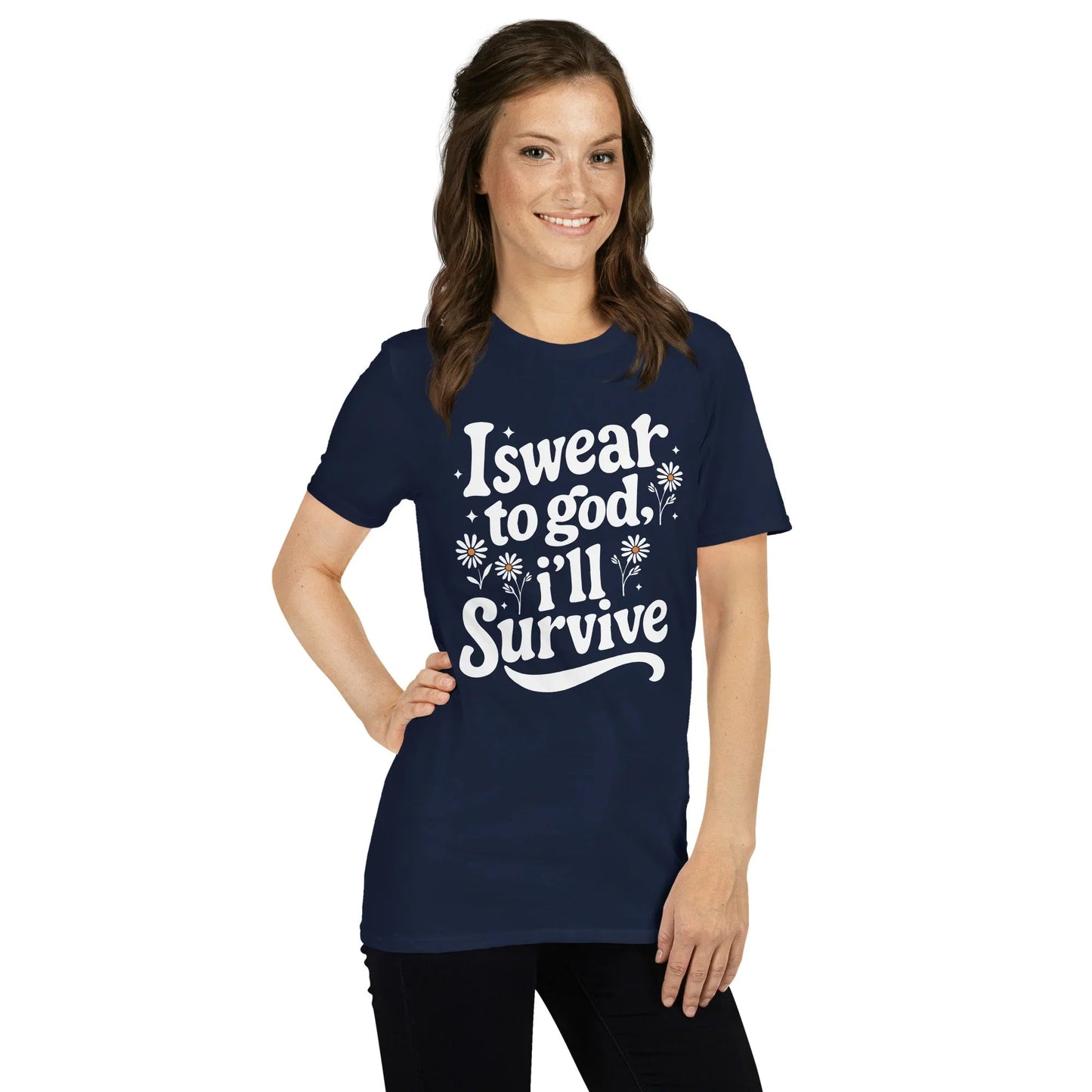 Lewis Capaldi Unisex T-Shirt - "Survive" Lyrics Cotton Tee T-shirt Alcyone213k