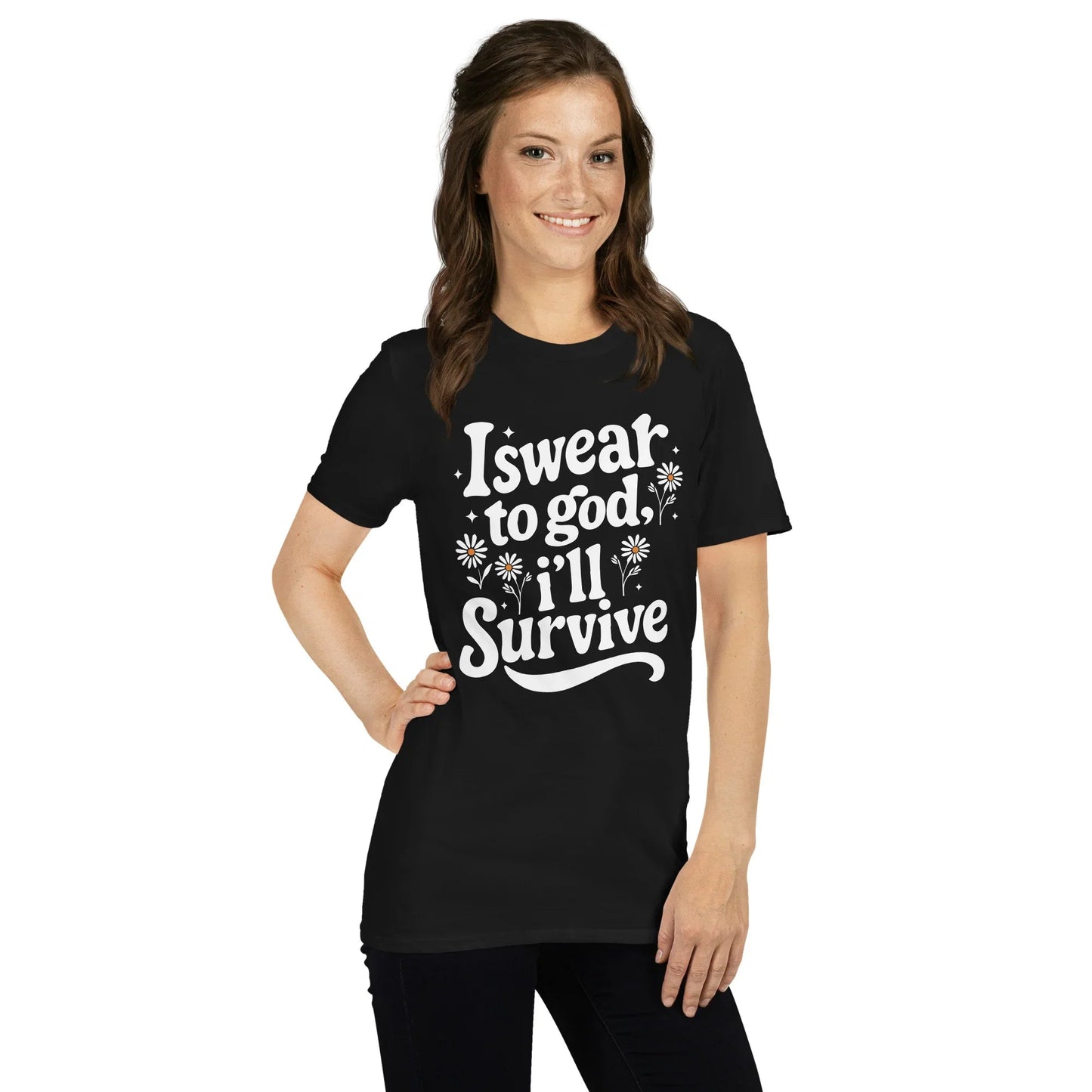 Lewis Capaldi Unisex T-Shirt - "Survive" Lyrics Cotton Tee T-shirt Alcyone213k