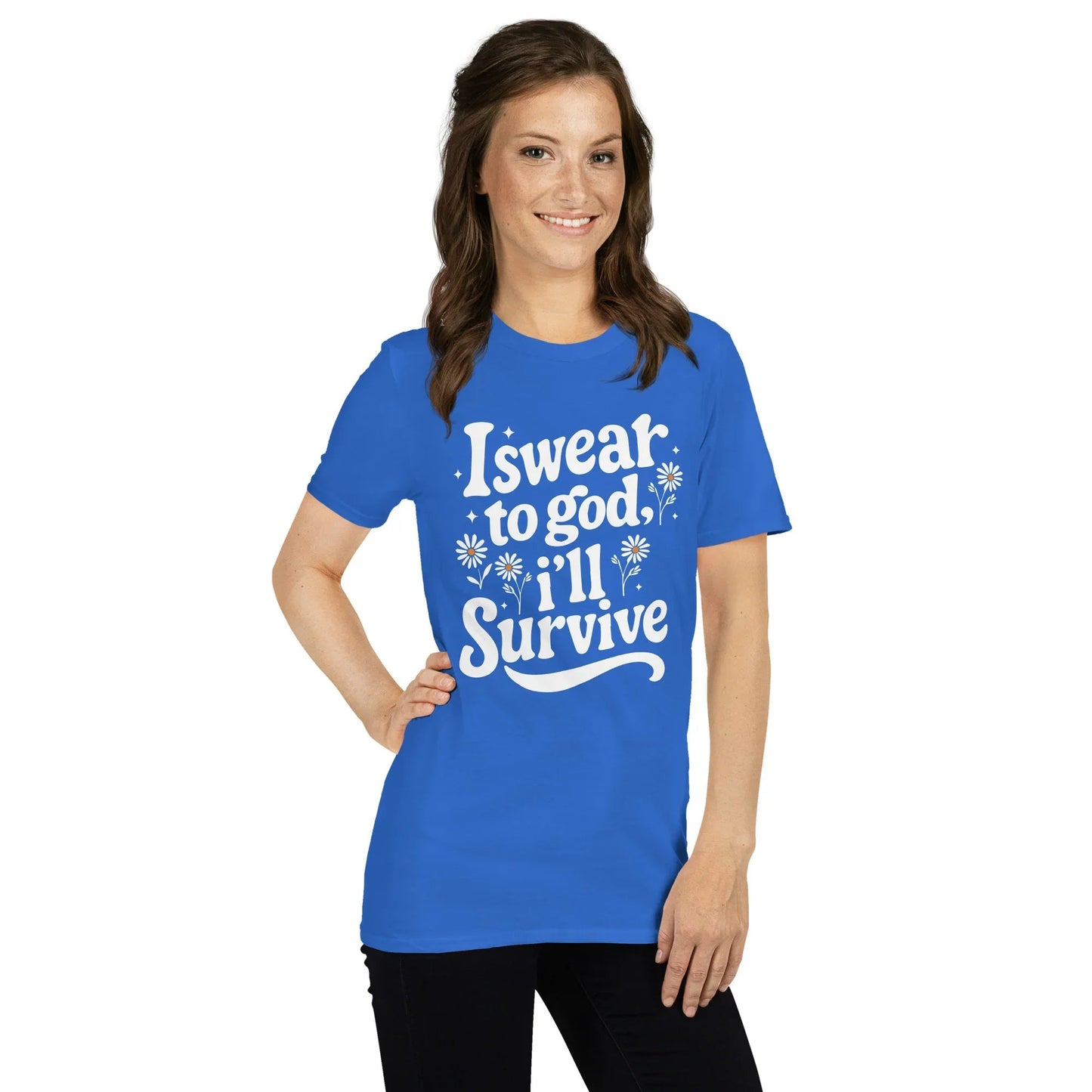 Lewis Capaldi Unisex T-Shirt - "Survive" Lyrics Cotton Tee T-shirt Alcyone213k