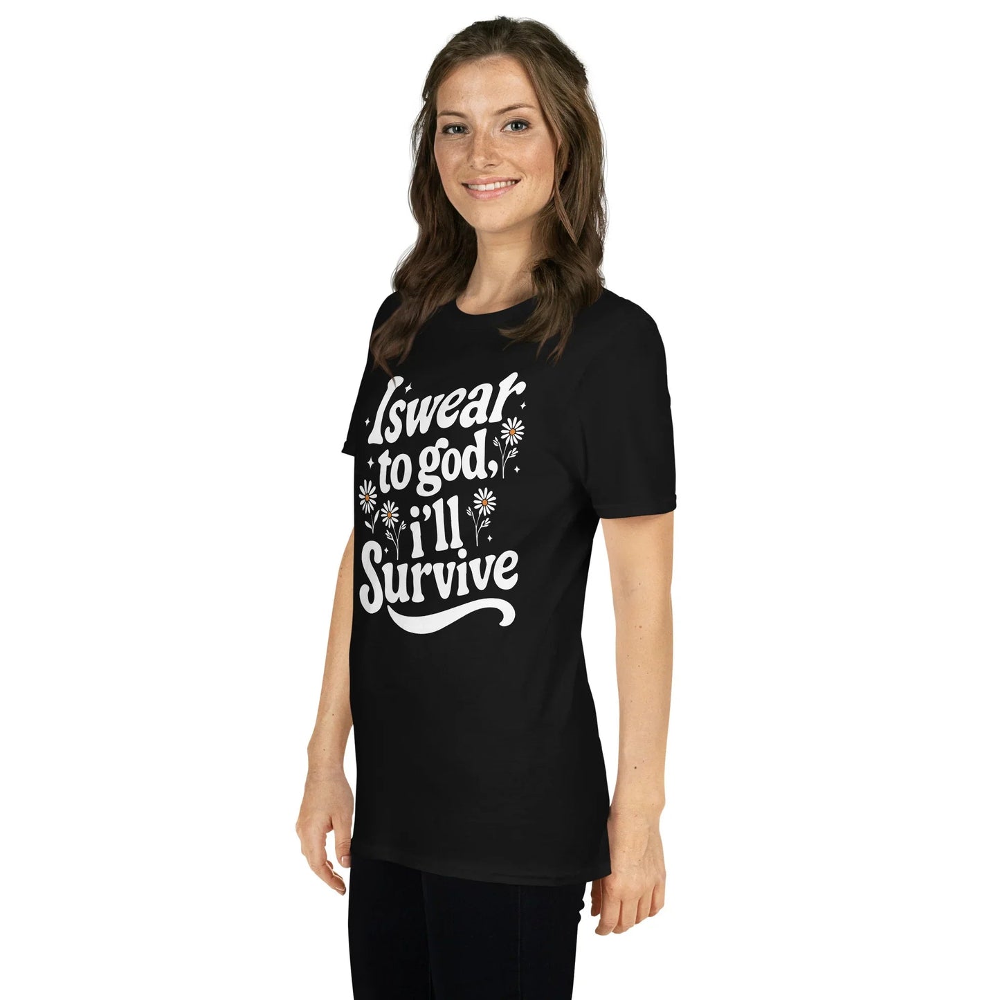 Lewis Capaldi Unisex T-Shirt - "Survive" Lyrics Cotton Tee T-shirt Alcyone213k