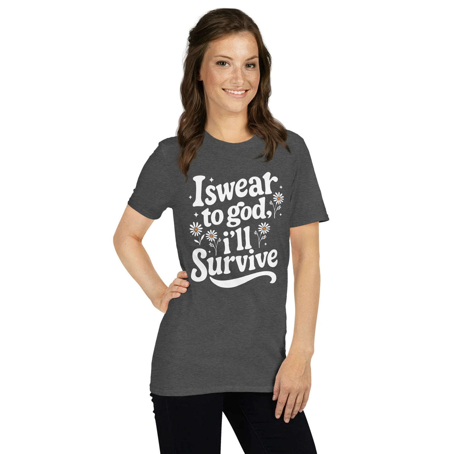 Lewis Capaldi Unisex T-Shirt - "Survive" Lyrics Cotton Tee T-shirt Alcyone213k