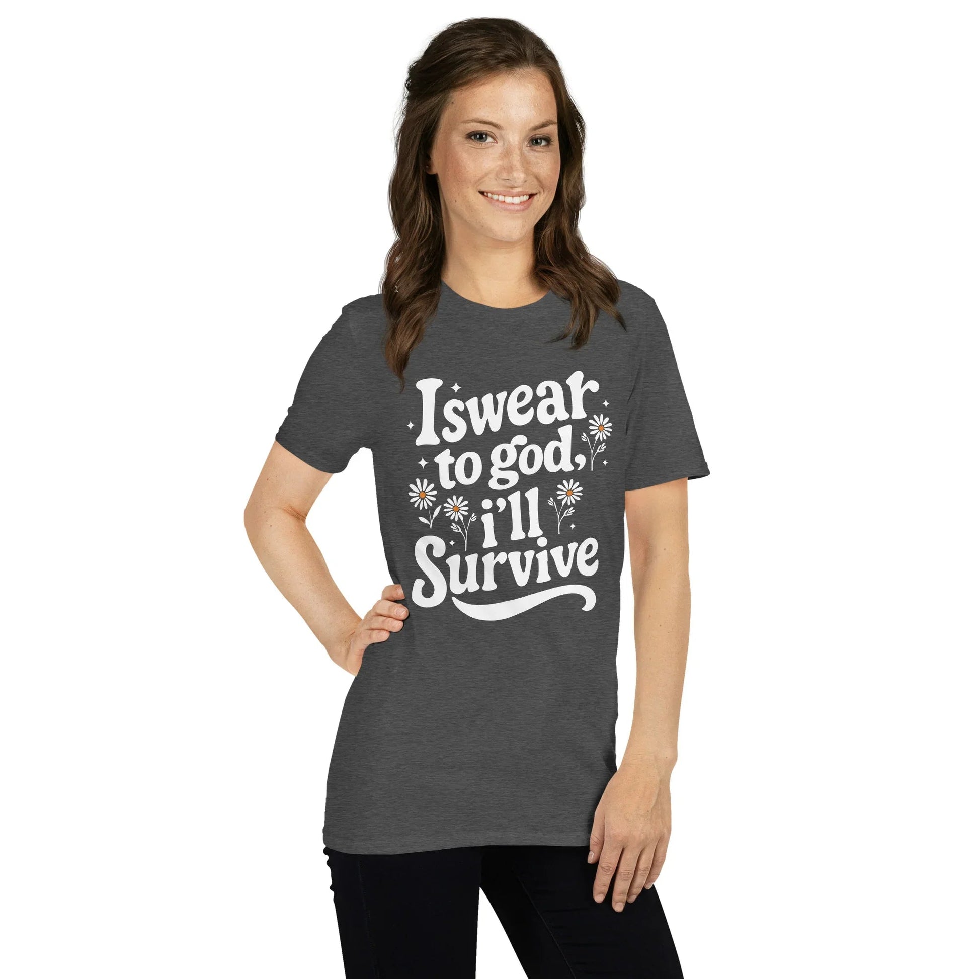 Lewis Capaldi Unisex T-Shirt - "Survive" Lyrics Cotton Tee T-shirt Alcyone213k