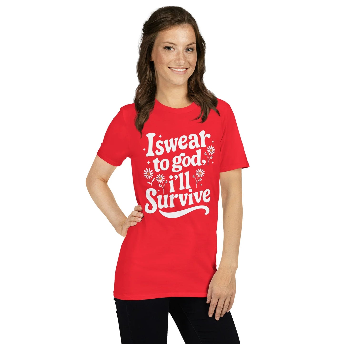 Lewis Capaldi Unisex T-Shirt - "Survive" Lyrics Cotton Tee T-shirt Alcyone213k