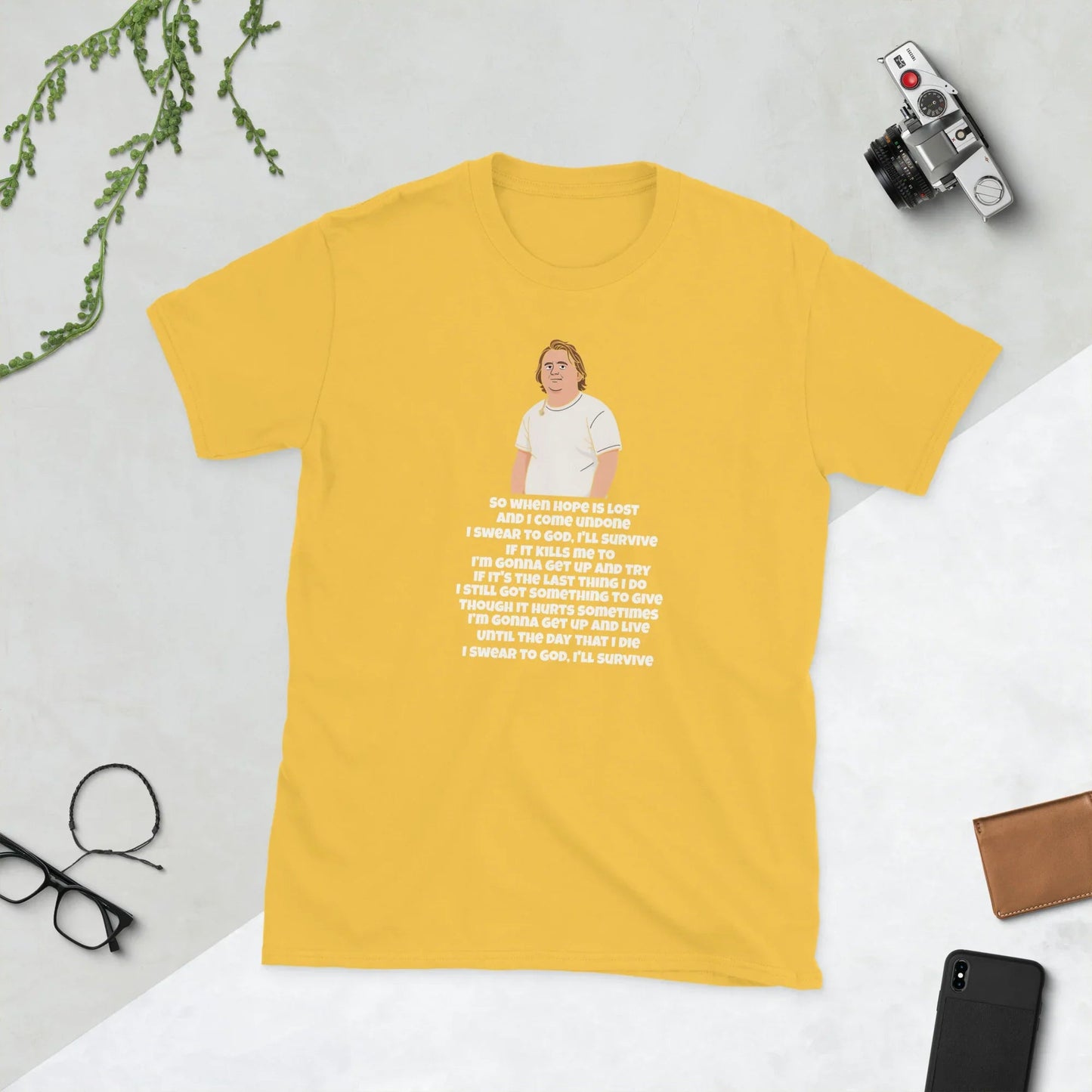 Lewis Capaldi Unisex T-Shirt - Survive Lyrics Shirt - Soft, Comfortable & Unisex Fit - Alcyone213k
