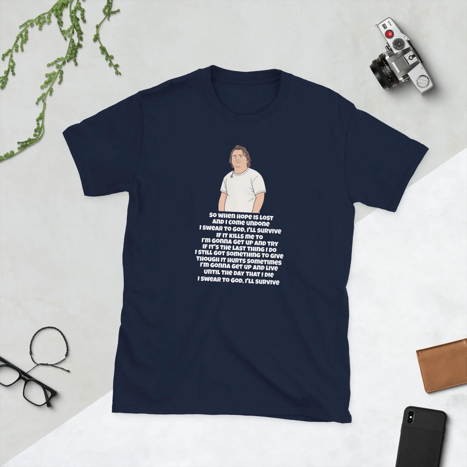 Lewis Capaldi Unisex T-Shirt - Survive Lyrics Shirt - Soft, Comfortable & Unisex Fit - Alcyone213k