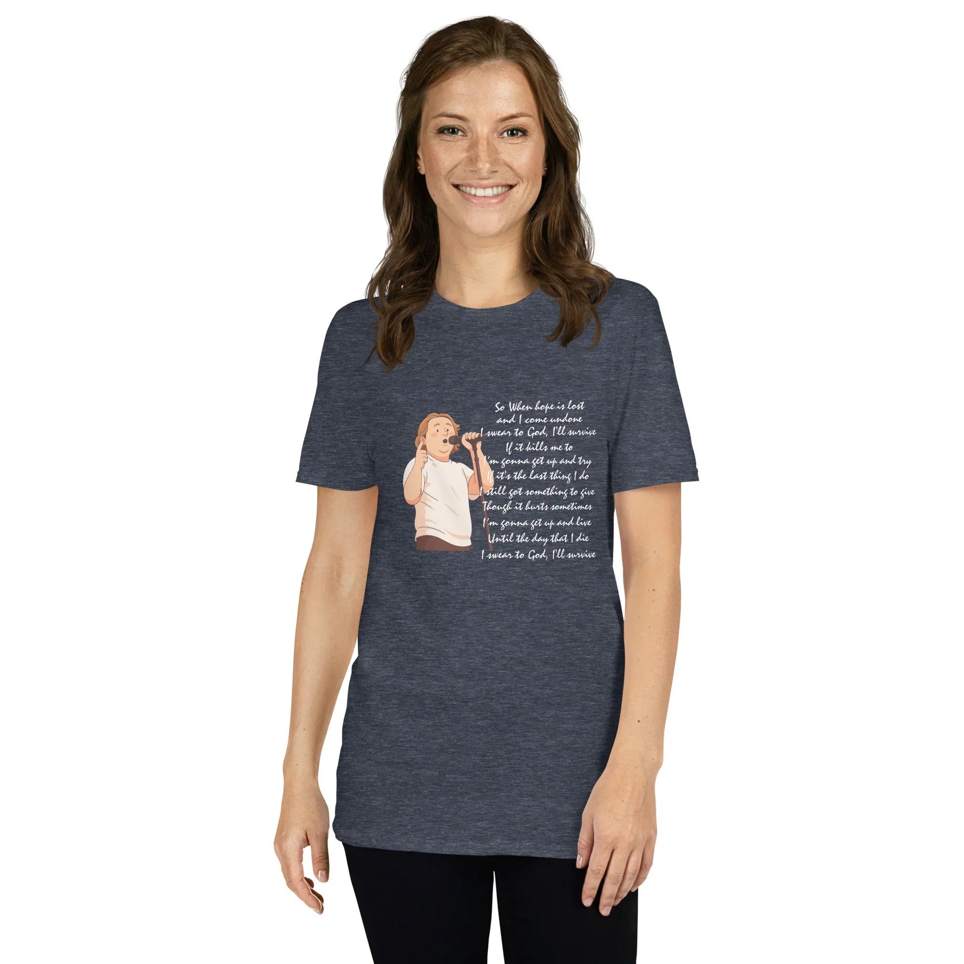 Lewis Capaldi Unisex T-Shirt - "Survive" Lyrics T-shirt Alcyone213k