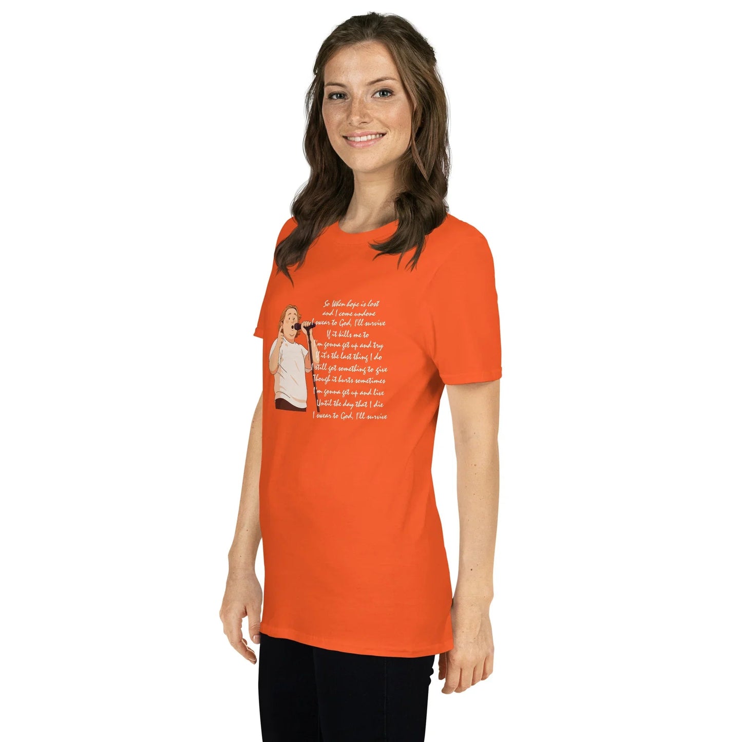 Lewis Capaldi Unisex T-Shirt - "Survive" Lyrics T-shirt Alcyone213k