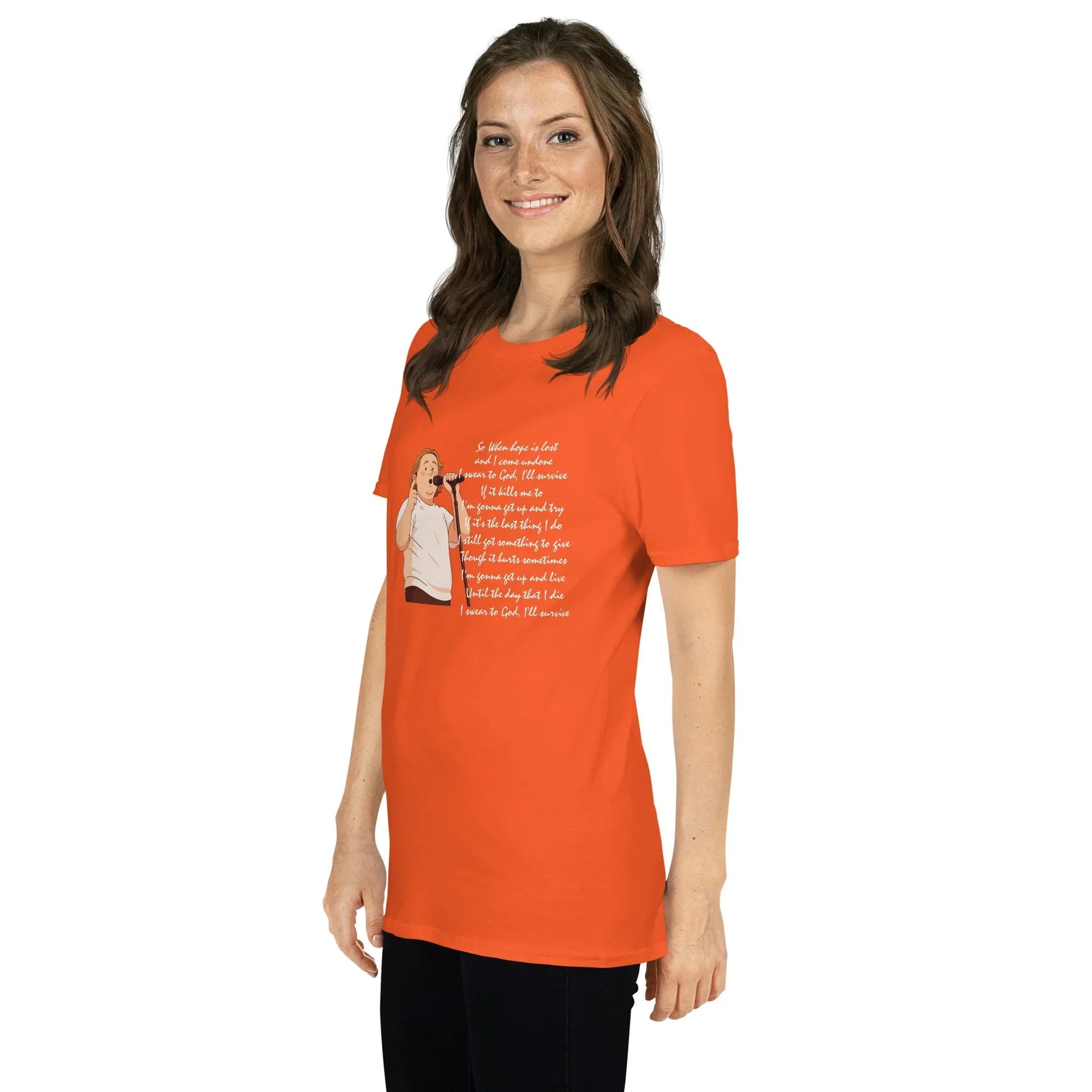 Lewis Capaldi Unisex T-Shirt - "Survive" Lyrics T-shirt Alcyone213k