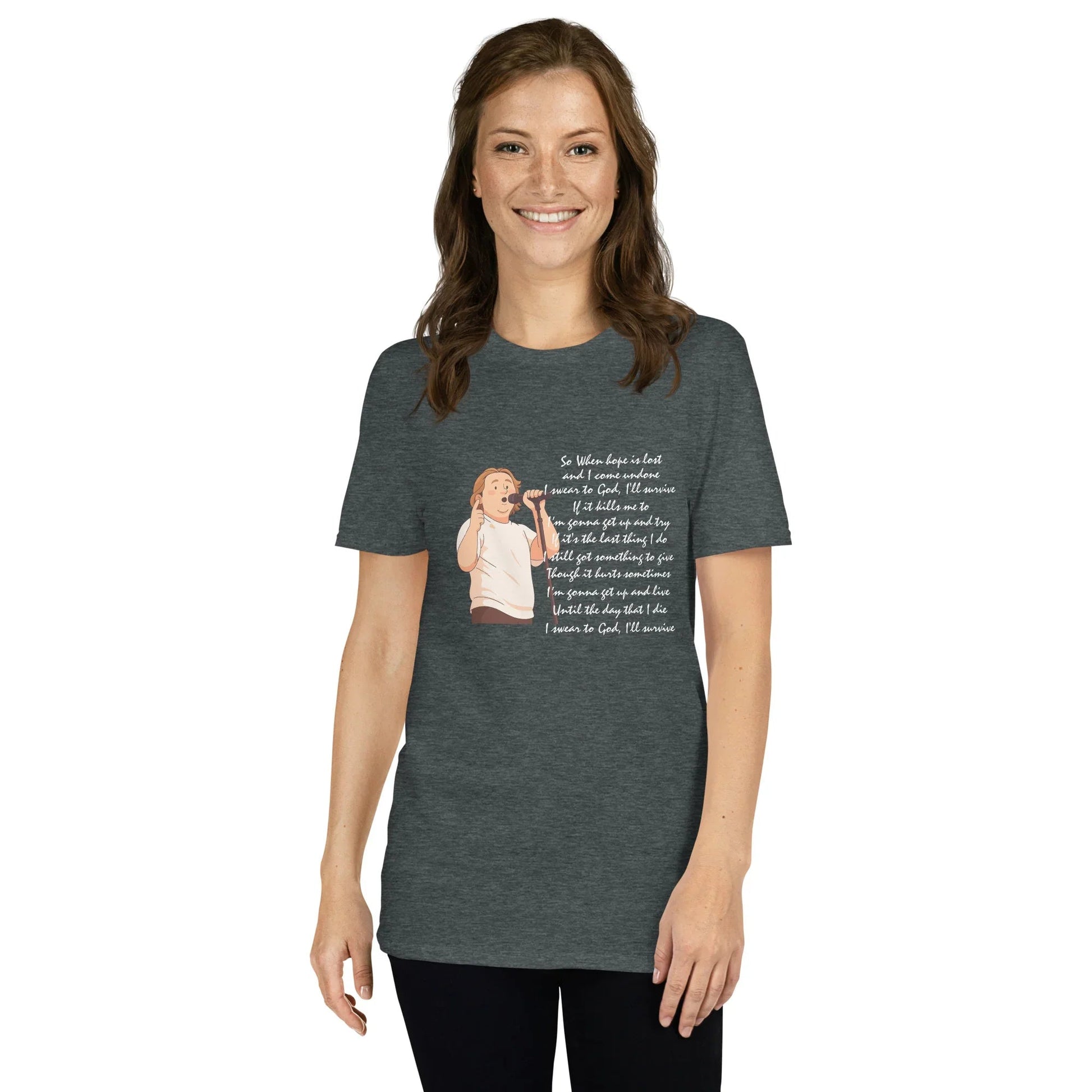 Lewis Capaldi Unisex T-Shirt - "Survive" Lyrics T-shirt Alcyone213k